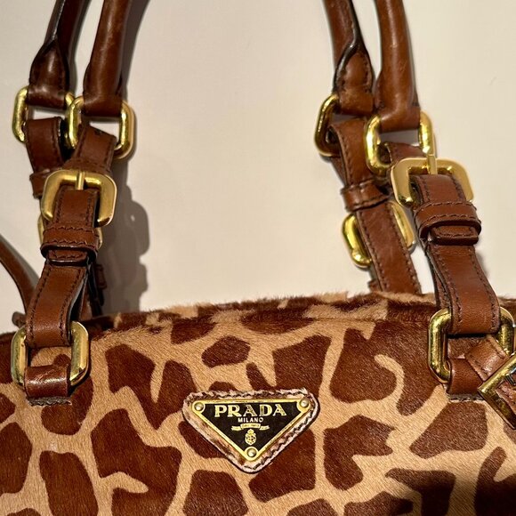 Prada Calf Fur Shoulder Bag - Picture 4 of 10